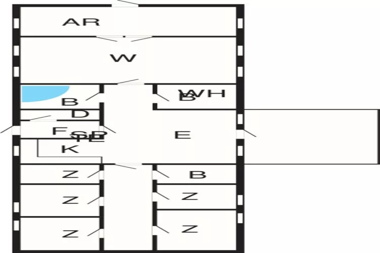 16 persoons vakantie huis in Brovst-By Traum-Plattegrond