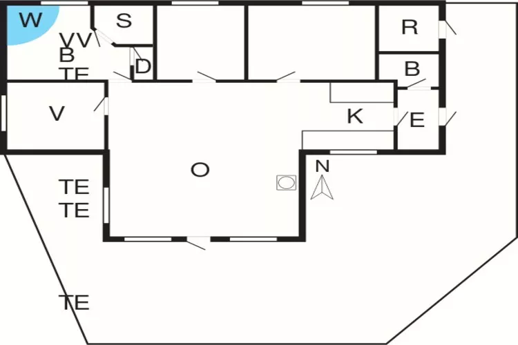 Kustgeluk in Lynderup -- By Traum Ferienwohnungen-Plattegrond