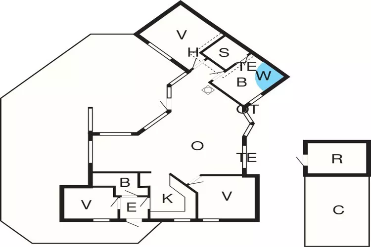 Moderne retraite met sauna -- By Traum Ferienwohnungen-Plattegrond