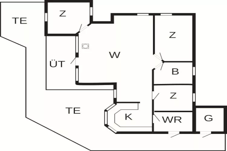 Strandplezier in Lyngsbaek -- By Traum Ferienwohnungen-Plattegrond