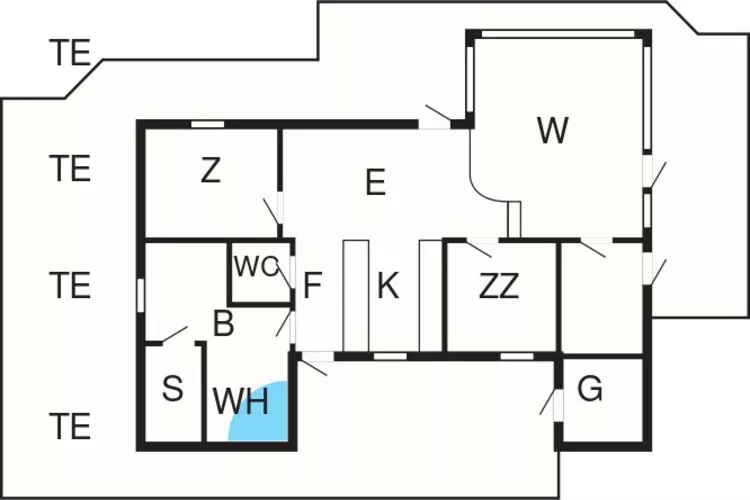 6 persoons vakantie huis in Løkken-By Traum-Plattegrond