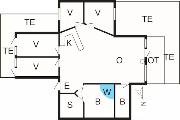 8 persoons vakantie huis in Børkop-By Traum-Plattegrond