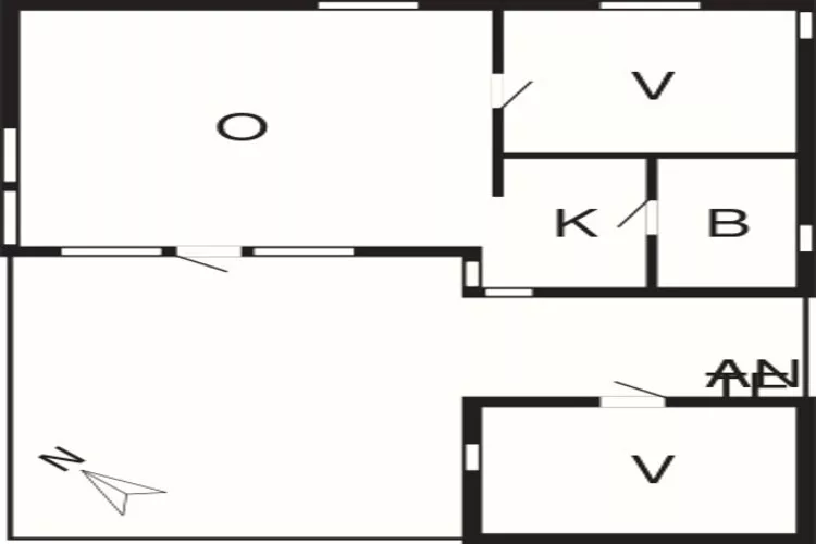 4 persoons vakantie huis in Gudhjem-By Traum-Plattegrond