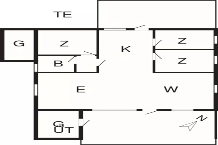 Sfeervolle retraite in Marielyst -- By Traum Ferienwohnungen-Plattegrond
