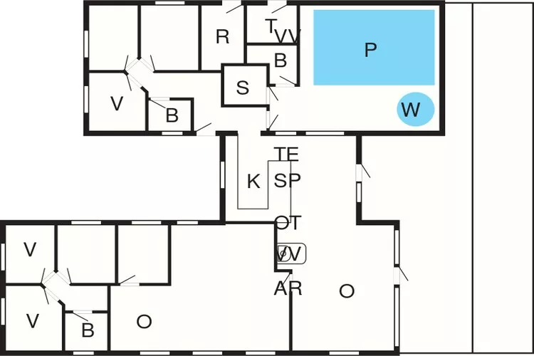 Luxe retraite in Nordborg -- By Traum Ferienwohnungen-Plattegrond