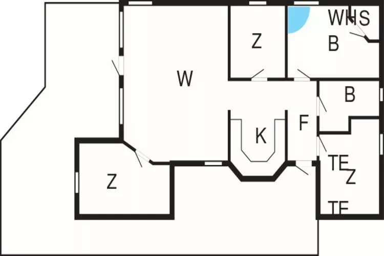 8 persoons vakantie huis in Løkken-Plattegrond
