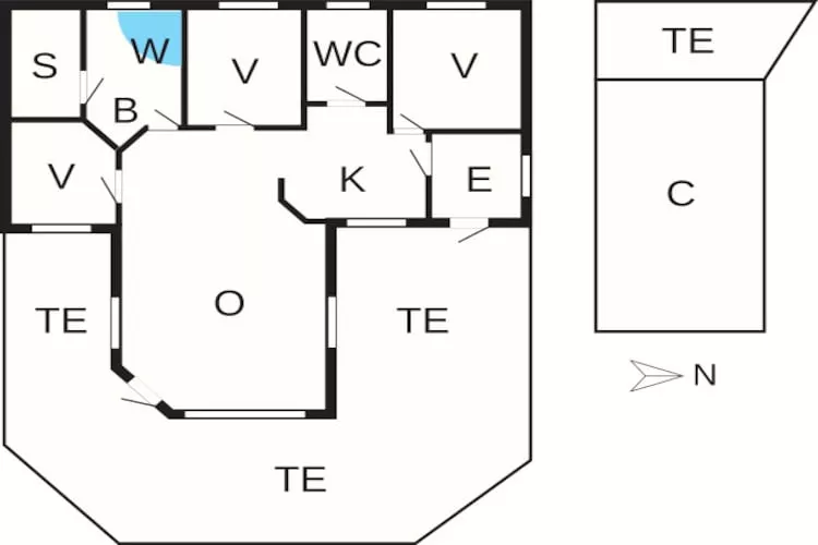 8 persoons vakantie huis in Sjølund-By Traum-Plattegrond