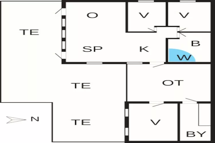 6 persoons vakantie huis in Nysted-By Traum-Plattegrond