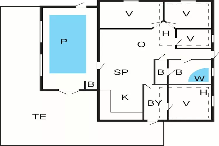 12 persoons vakantie huis in Egå-By Traum-Plattegrond