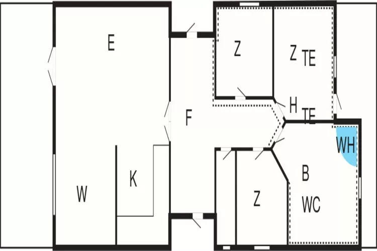 Licht familiehuis bij Kelstrup Strand-Plattegrond