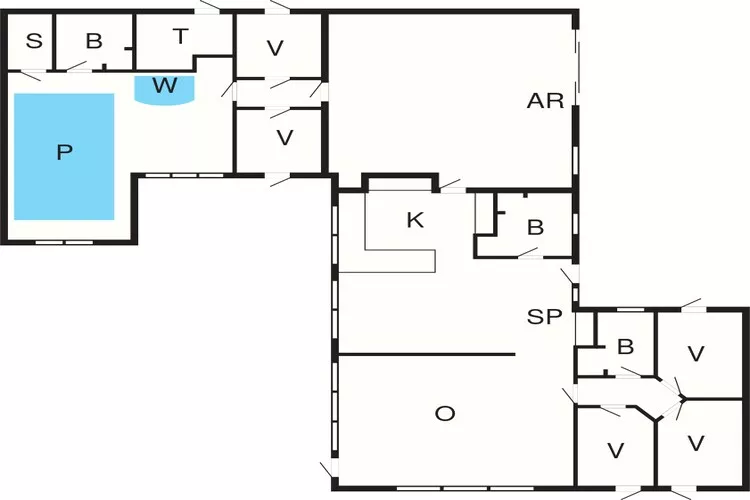 18 persoons vakantie huis in Løkken-By Traum-Plattegrond