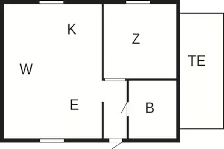 4 persoons vakantie huis in HOVA-By Traum-Plattegrond