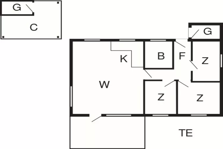 6 persoons vakantie huis in Væggerløse-By Traum-Plattegrond