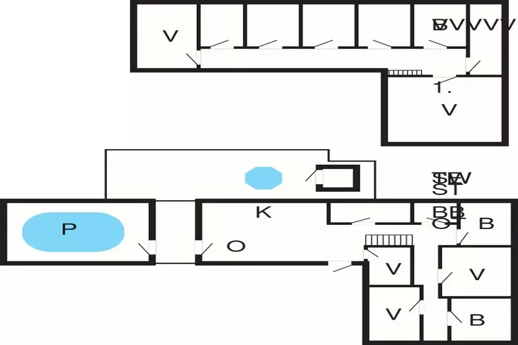 25 persoons vakantie huis in Rømø-By Traum-Plattegrond