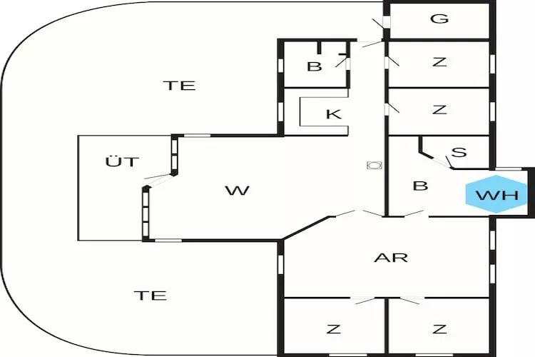 12 persoons vakantie huis in Rødby-By Traum-Plattegrond