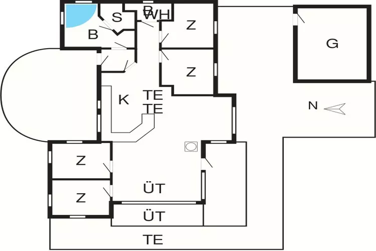 Gezellig strandhuis met spa -- By Traum Ferienwohnungen-Plattegrond