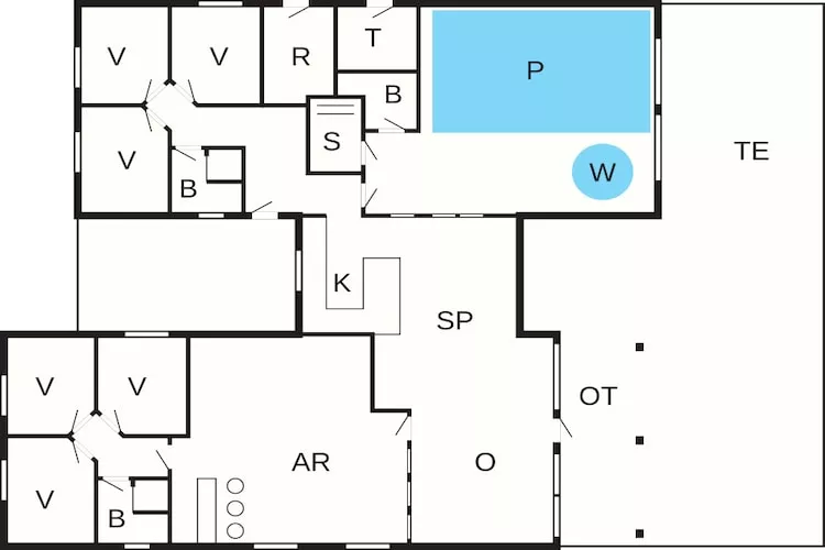 Luxe zwembadvilla bij zee -- By Traum Ferienwohnungen-Plattegrond