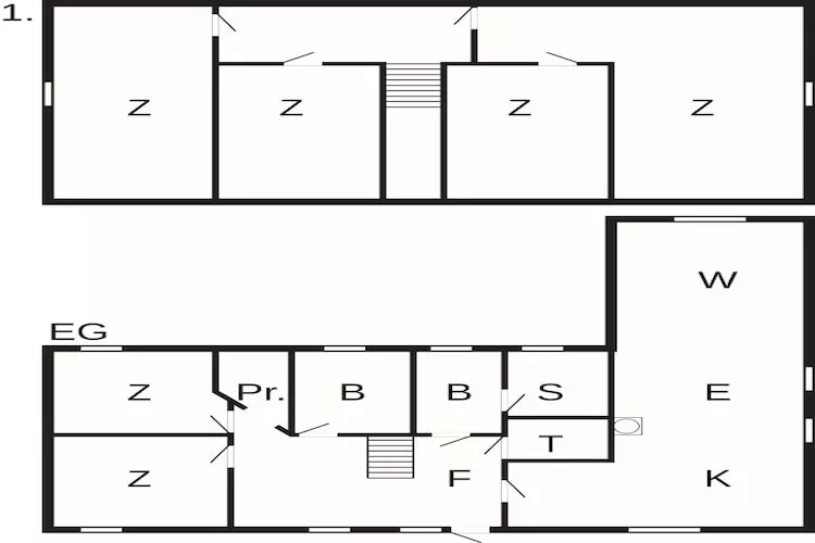 12 persoons vakantie huis in Bredebro-By Traum-Plattegrond
