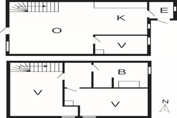 6 persoons vakantie huis in Rømø-Plattegrond
