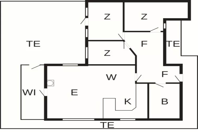 6 persoons vakantie huis in Knebel-By Traum-Plattegrond
