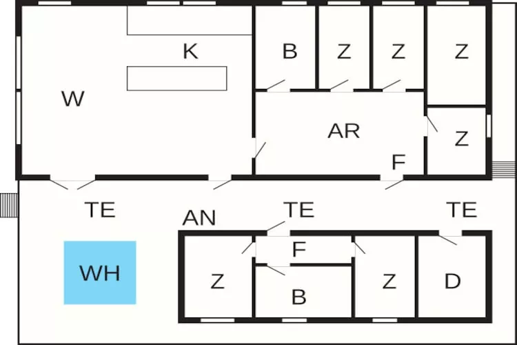 12 persoons vakantie huis in Harboøre-By Traum-Plattegrond