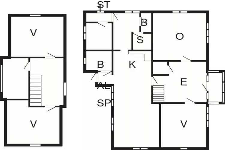 Gezellig vakantiehuis voor 8 gasten-Plattegrond