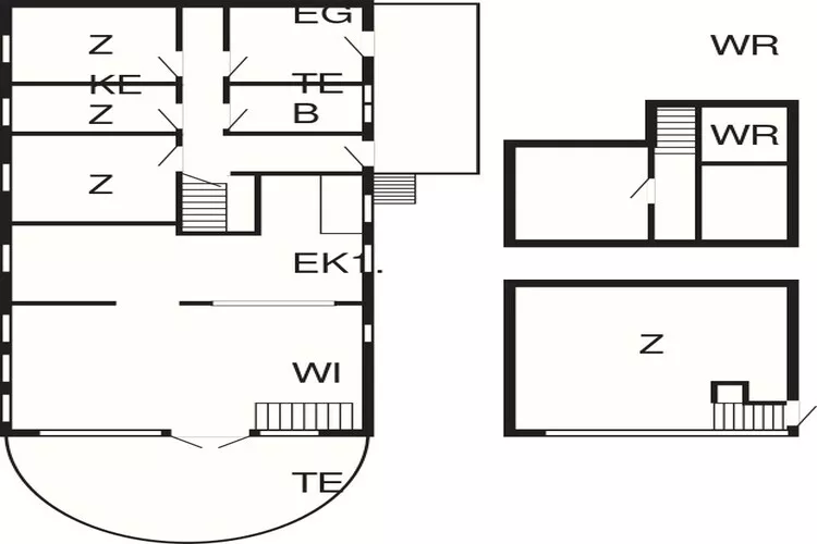 8-persoonswoning in Skagen-By-Plattegrond