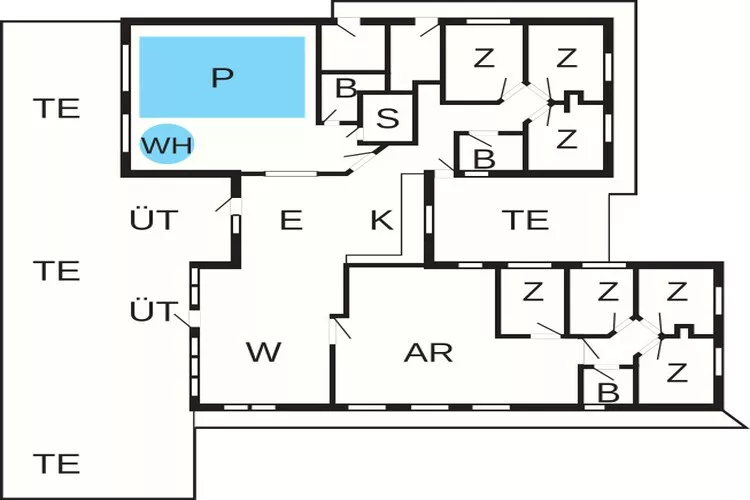 Luxe retraite in Mommark -- By Traum Ferienwohnungen-Plattegrond