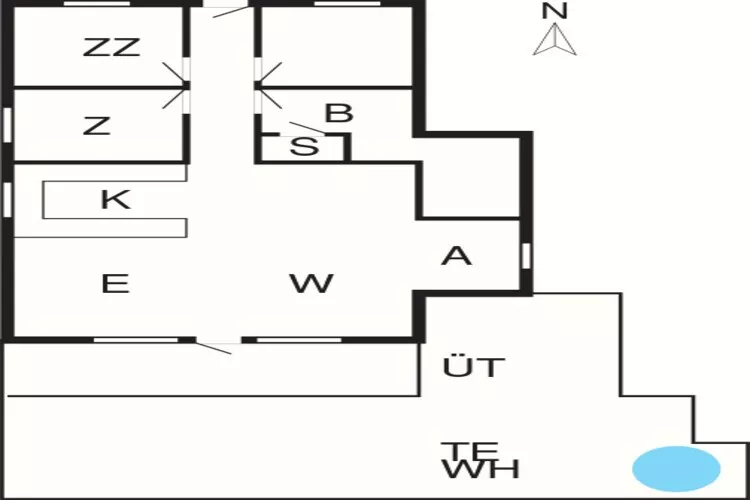 6 persoons vakantie huis in Ulfborg-Plattegrond