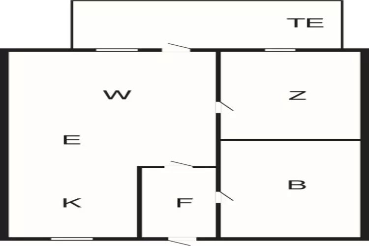 2 persoons vakantie huis in Aakirkeby-By Traum-Plattegrond