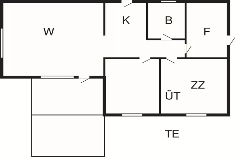 4 persoons vakantie huis in Aakirkeby-By Traum-Plattegrond