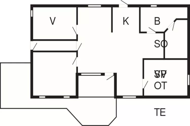 6 persoons vakantie huis in Aakirkeby-By Traum-Plattegrond
