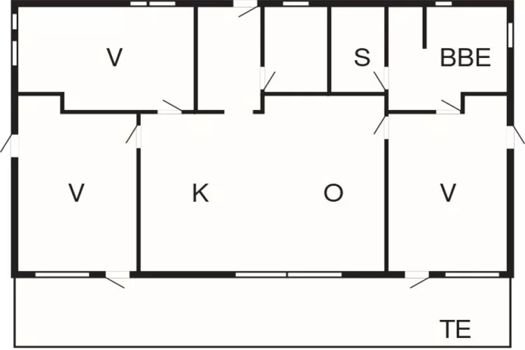 8 persoons vakantie huis in Brovst-By Traum-Plattegrond