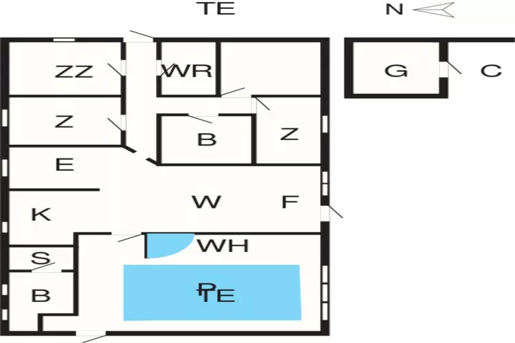 Gerenooveerd toevluchtsoord met zwembad -- By Traum Ferienwohnungen-Plattegrond