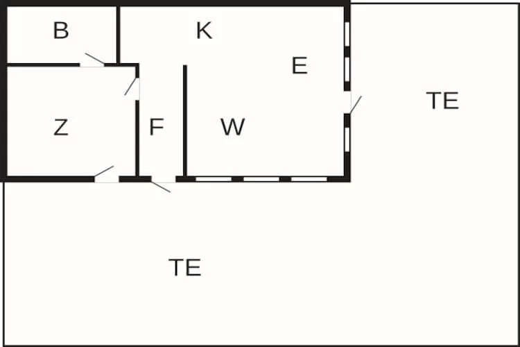 Kustgeluk in Sandkaas -- By Traum Ferienwohnungen-Plattegrond