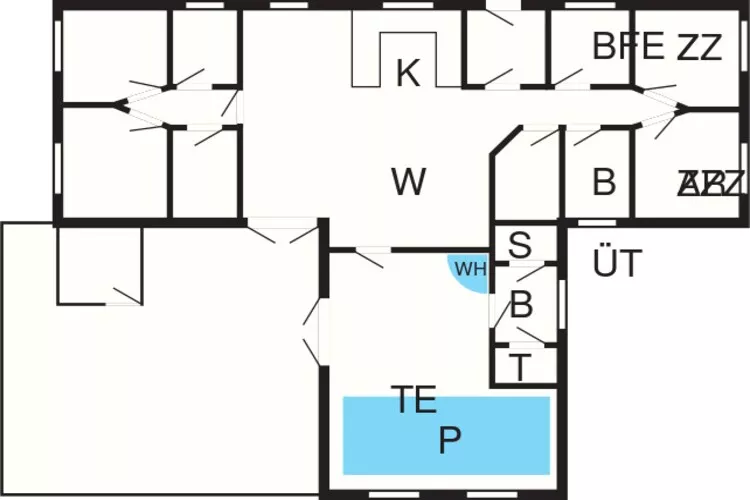 12 persoons vakantie huis in Ulfborg-By Traum-Plattegrond