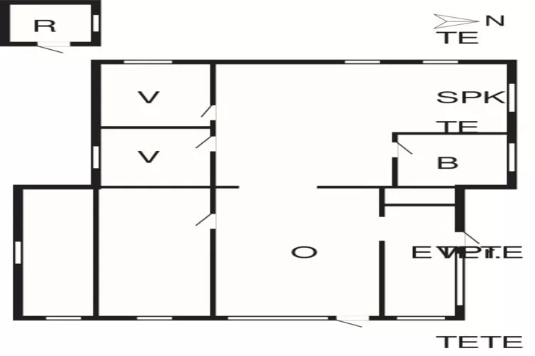 7 persoons vakantie huis in Bjert-By Traum-Plattegrond