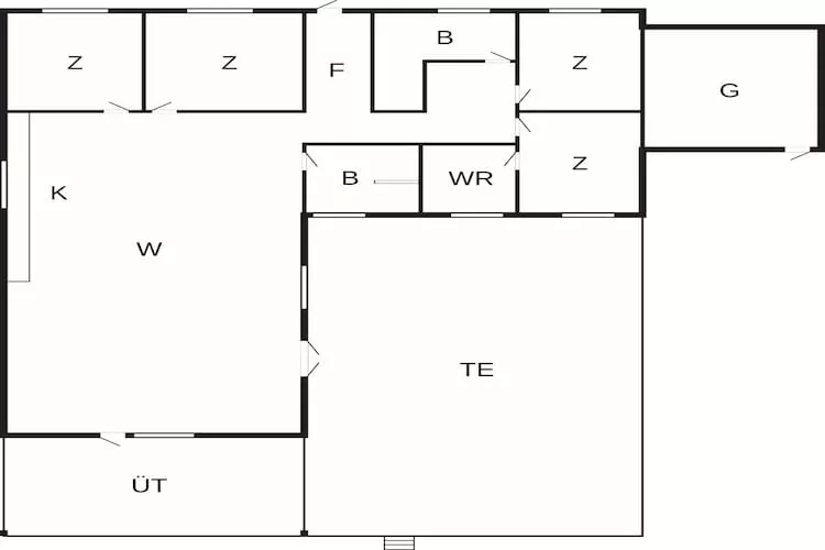 9 persoons vakantie huis in Skibby-Plattegrond