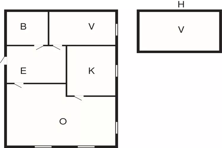 4 persoons vakantie huis in Bryggja-By Traum-Plattegrond