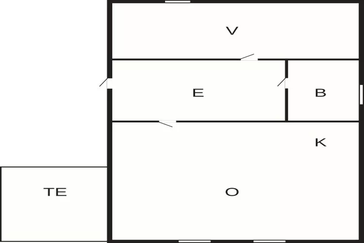 4 persoons vakantie huis in Bryggja-By Traum-Plattegrond
