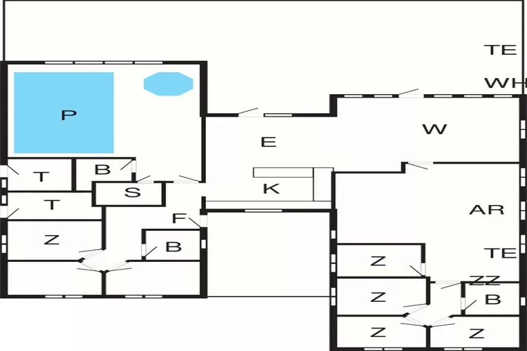 18 persoons vakantie huis in Faaborg-Plattegrond