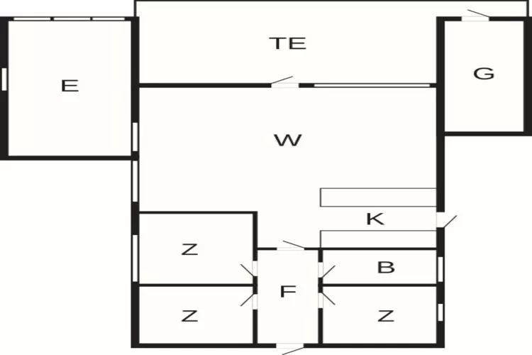 Licht strandhuis in Marielyst -- By Traum Ferienwohnungen-Plattegrond