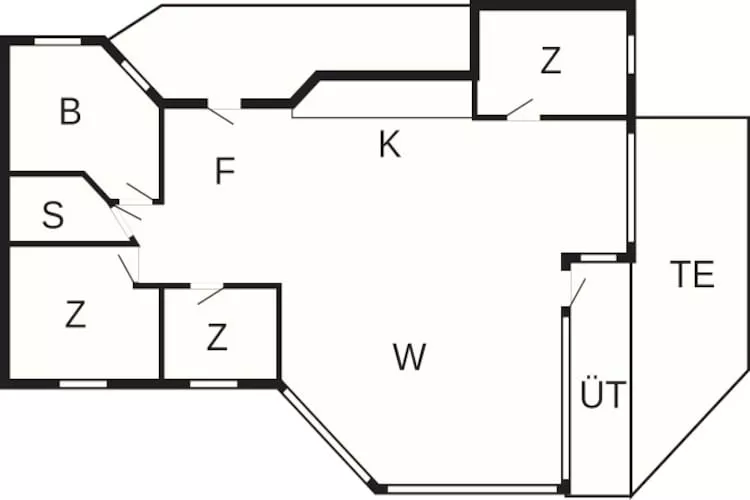 6 persoons vakantie huis in Bjert-By Traum-Plattegrond