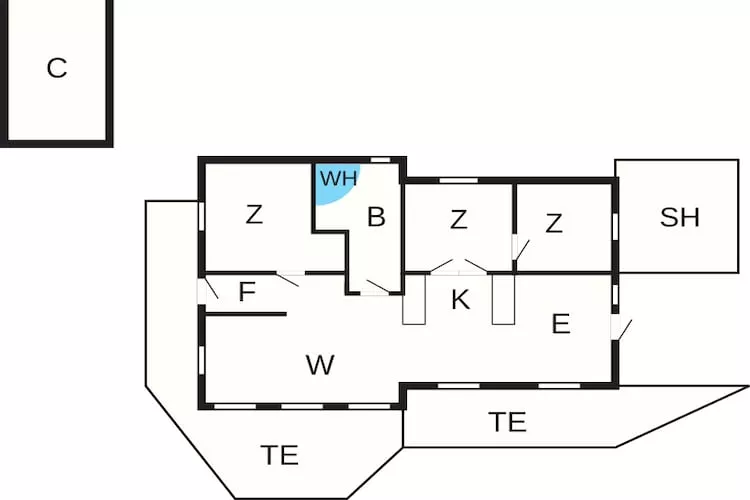 8 persoons vakantie huis in Løgstør-By Traum-Plattegrond