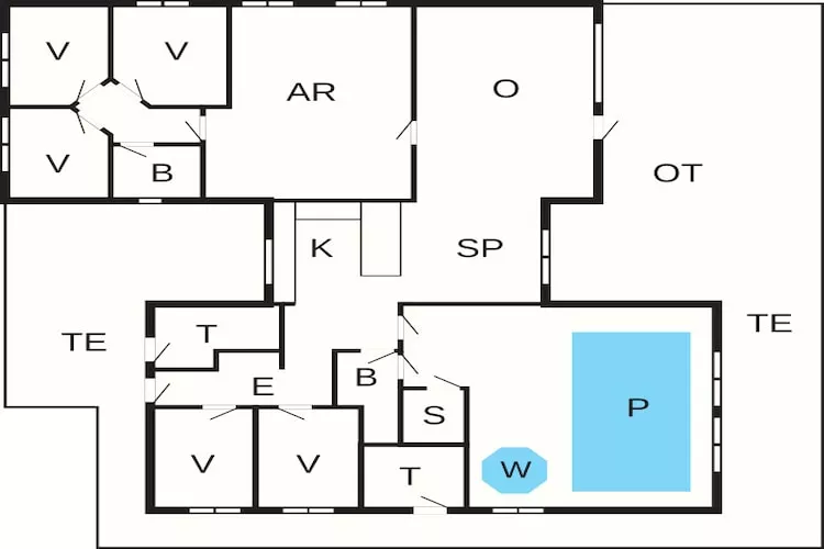 Luxe retraite bij Skastrup -- By Traum Ferienwohnungen-Plattegrond