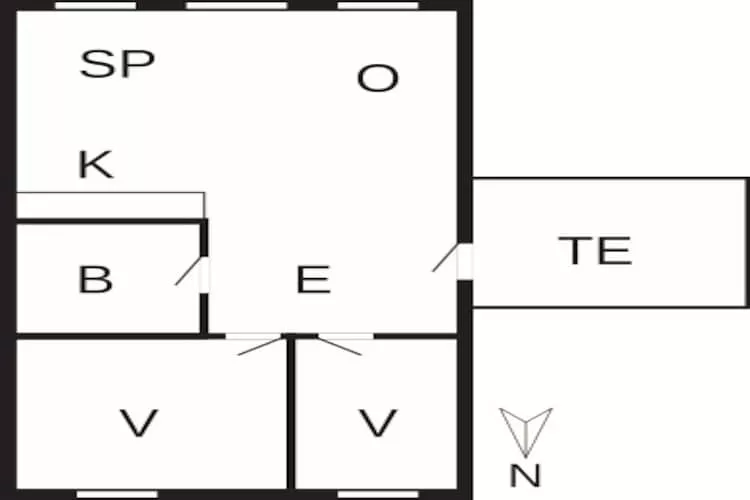 4 persoons vakantie huis in Rømø-By Traum-Plattegrond