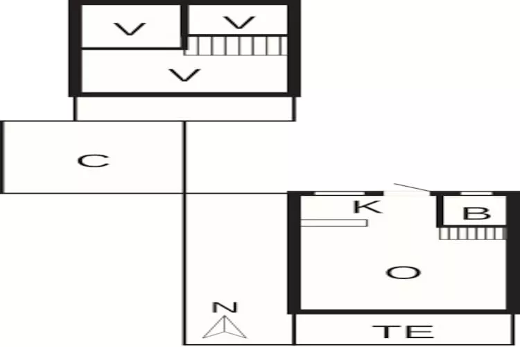 6 persoons vakantie huis in Oksbøl-Plattegrond