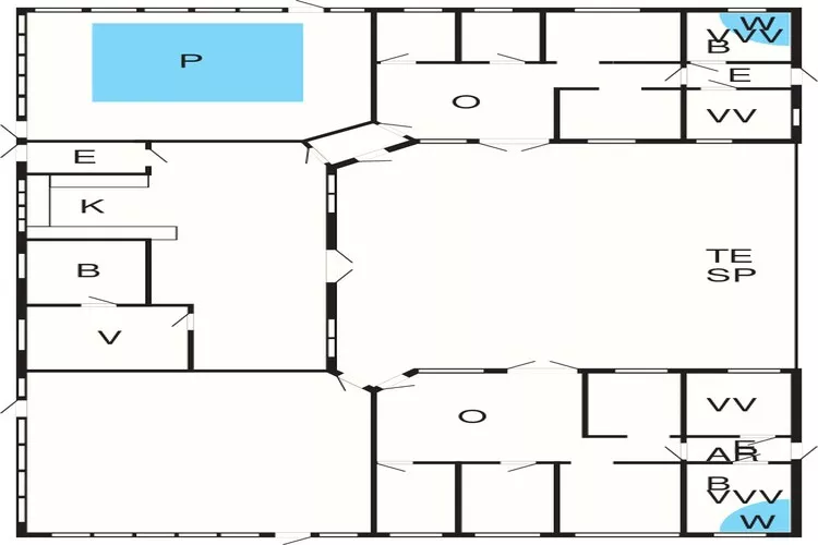 22 persoons vakantie huis in Frederiksværk-Plattegrond