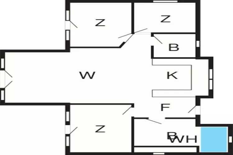 Modern toevluchtsoord bij Knud Strand -- By Traum Ferienwohnungen-Plattegrond