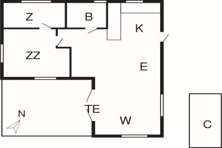 4 persoons vakantie huis in Hejls-By Traum-Plattegrond